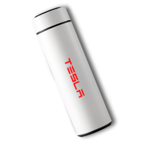 Thermosflasche mit LCD Touchscreen - Echtzeit Temperatur, Edelstahl 500ml - My Tesla Tuning