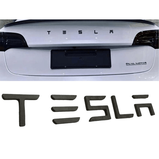 3D Design Aufkleber Buchstaben, aus Aluminium - My Tesla Tuning