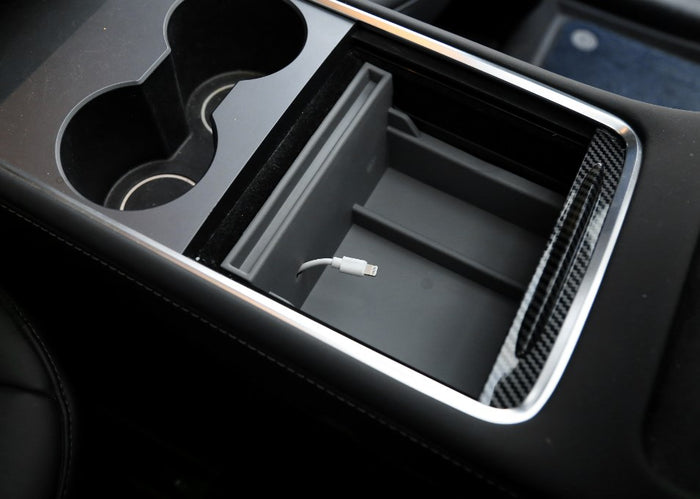 Tesla Model 3 Highland Organizer - Aufbewahrungsbox Für Hintere Konsole