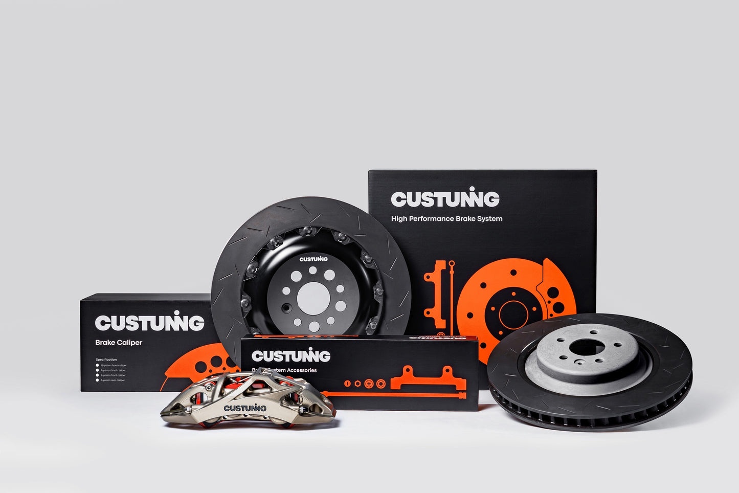 CUSTUNING 6-pot brake system (6-Kolben Bremsanlage 380mm)