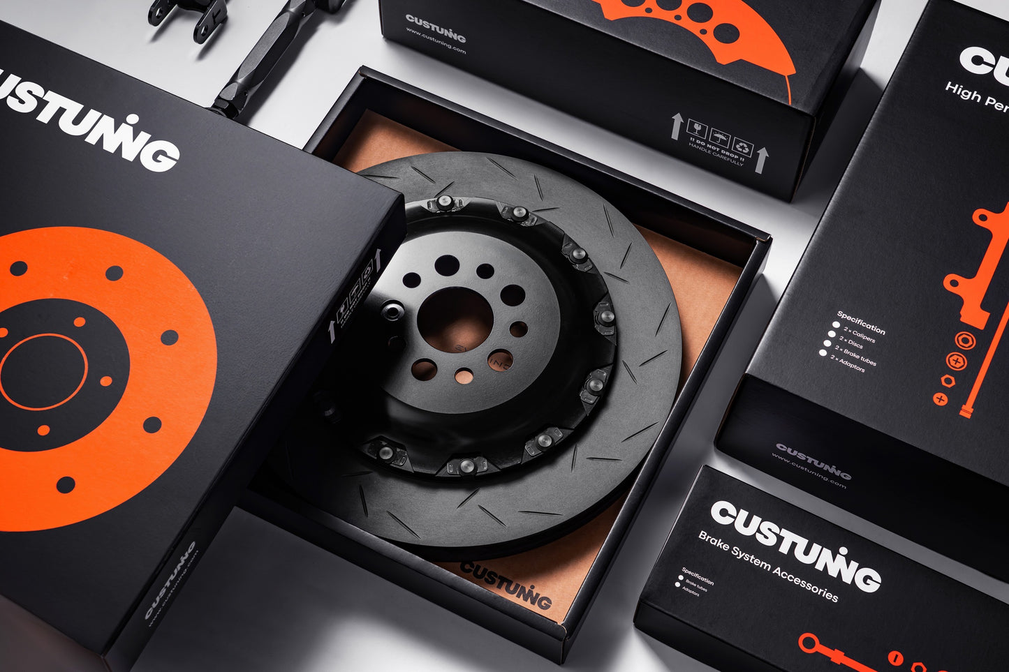 CUSTUNING 6-pot brake system (6-Kolben Bremsanlage 380mm)