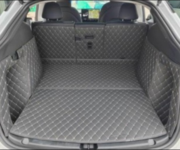Kunstleder Kofferraummatte für Tesla Model Y – 6-teilig, Diamant