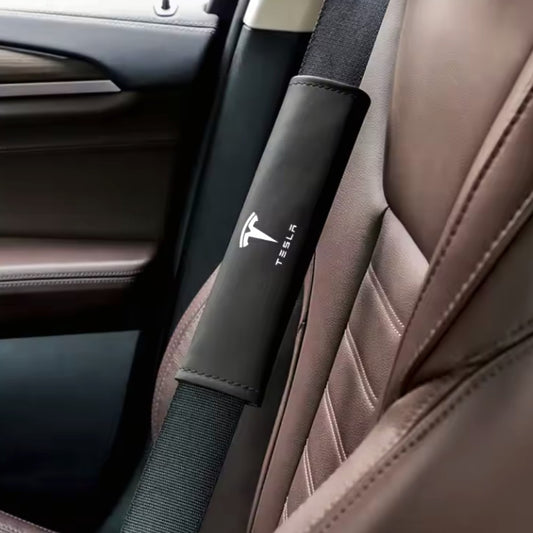 Tesla Gurtpolster aus Samt-Stoff 2er Set