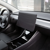 Display Cover for Tesla Model 3/Y - Sun Protection, Faux Leather