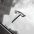 Tesla Logo Emblem Mattschwarz für Motorhaube – My Tesla Tuning