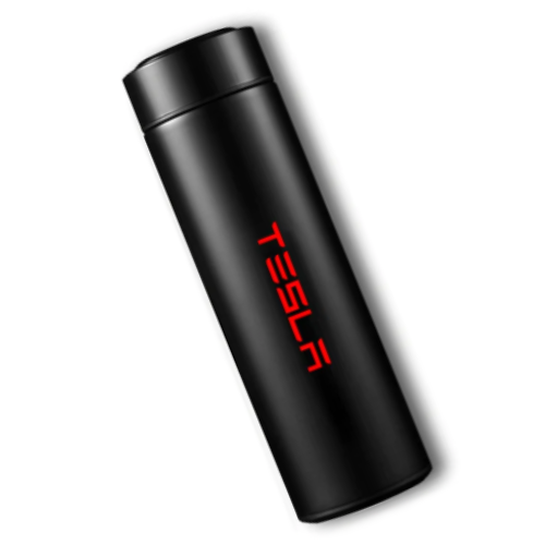 Thermosflasche mit LCD Touchscreen - Echtzeit Temperatur, Edelstahl 500ml - My Tesla Tuning