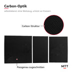 Carbon Folie Mittelkonsole für Tesla, Carbon-Struktur, passgenau zugeschnitten