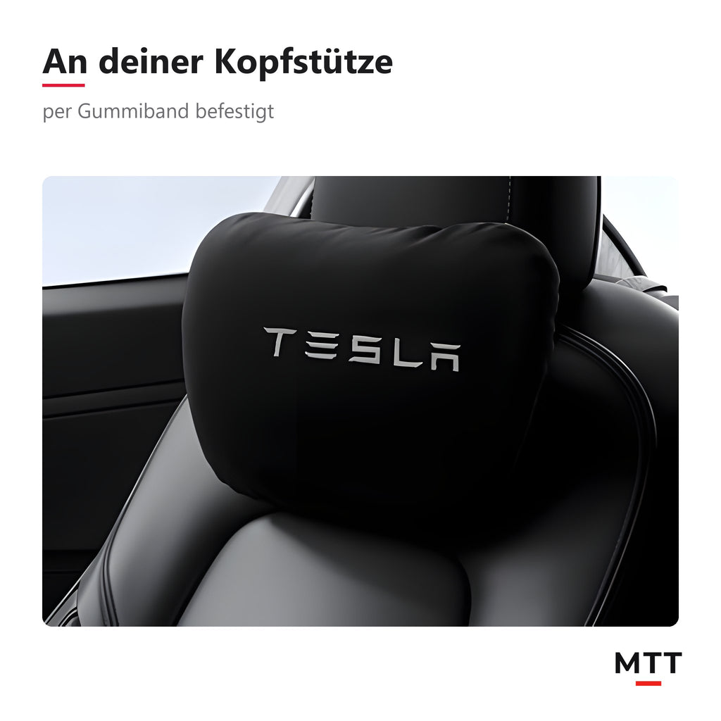 Kopfstützkissen Schwarz an einer Auto-Kopfstütze