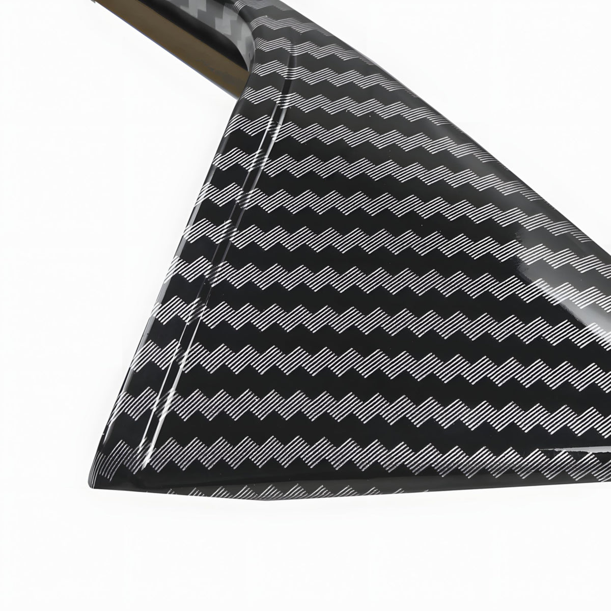 Seitenkamera Cover für Tesla Model 3/Y, glänzendes Carbon-Muster im Detail