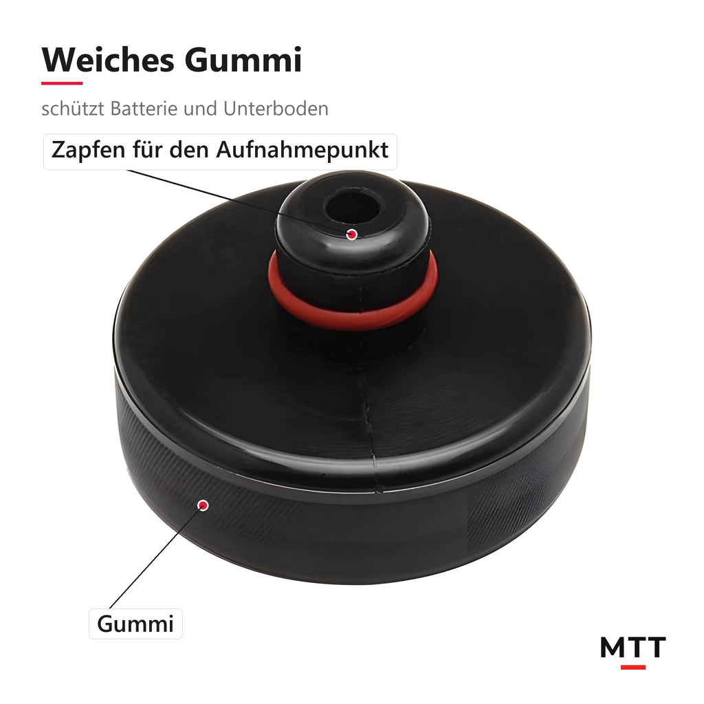 Wagenheber-Adapter für Tesla – Gummi-Adapter mit Zapfen für den Aufnahmepunkt