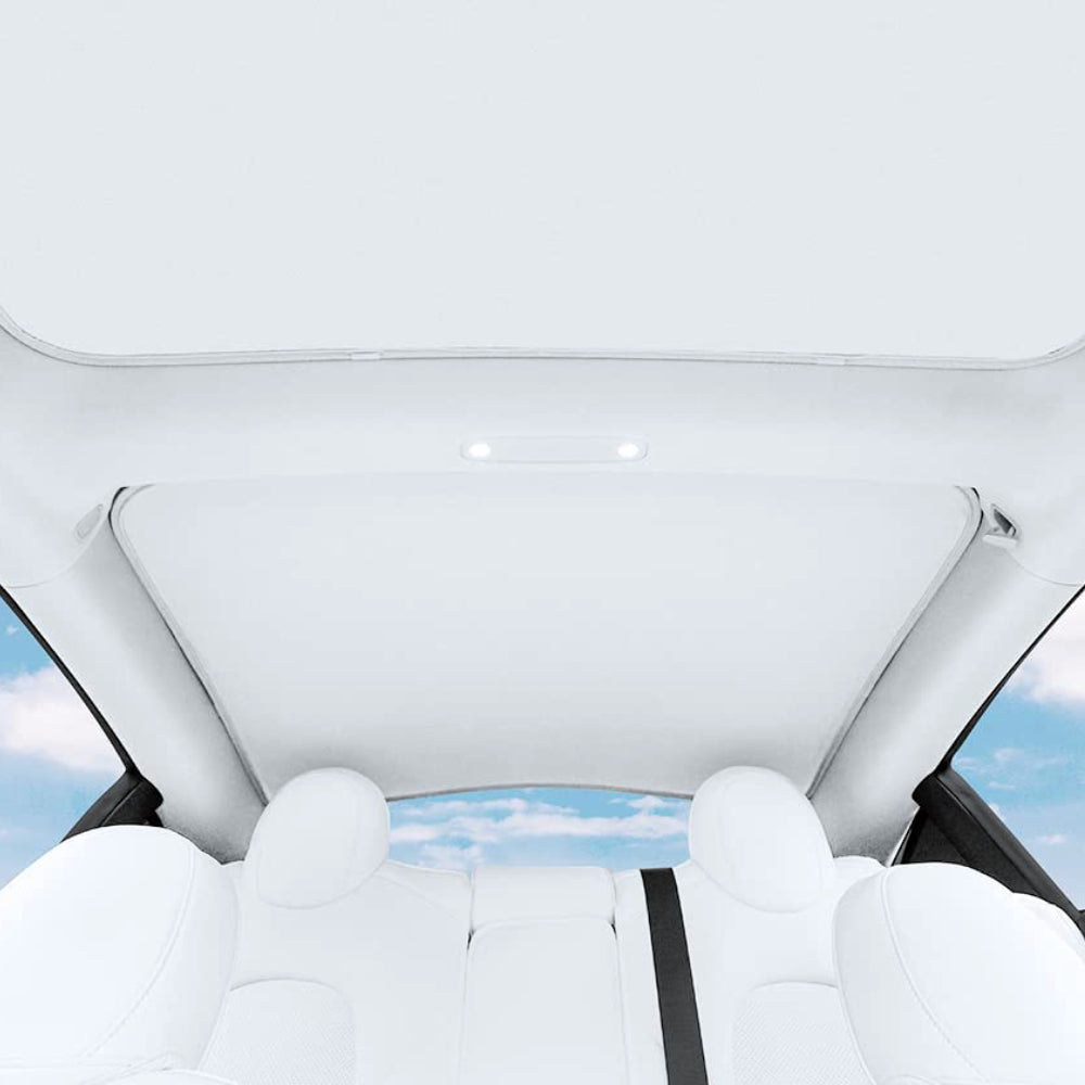 Sonnenschutz Glasdach für Tesla Model 3, Detailansicht