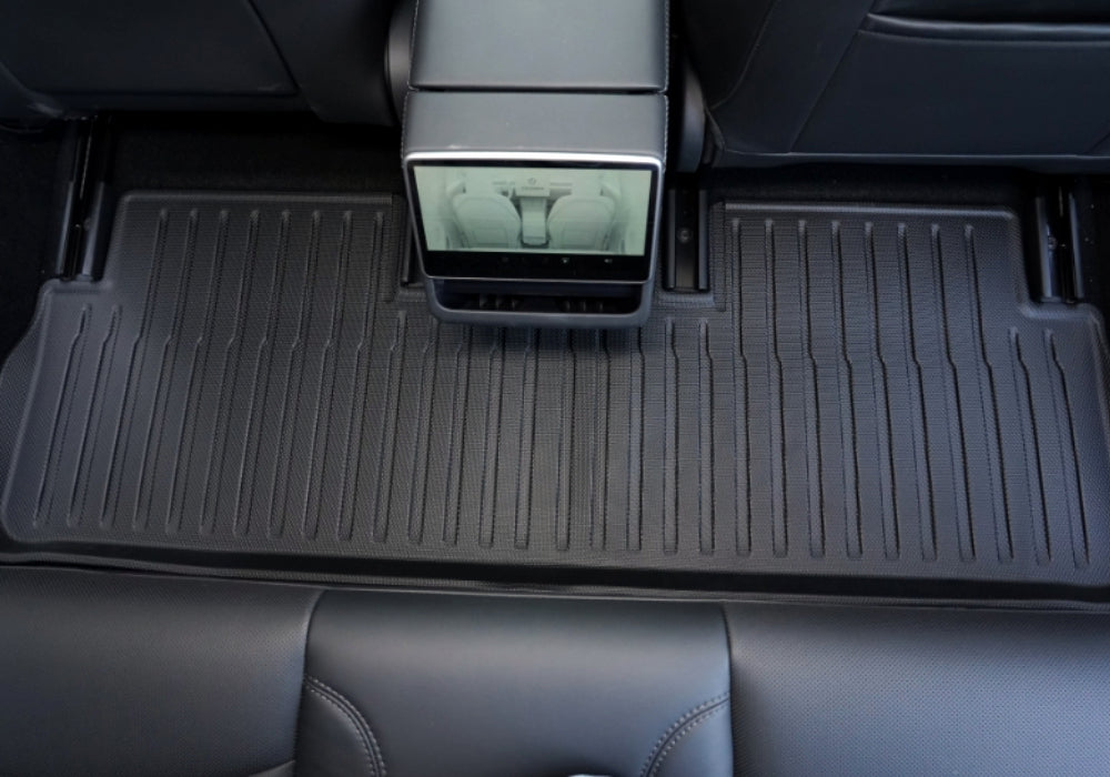 Allwettermatten Komplettset für Tesla M3 Highland, Rückansicht