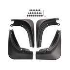 Schmutzfänger Mud Flaps für Tesla Model 3 und Y, Produktansicht2 Schmutzfänger für Tesla Model 3 und Y, Detailansicht3 Schmutzfänger für Tesla Model 3 und Y, weitere Perspektive4 Schmutzfänger-Set für Tesla Model 3 und Y, Lieferumfang, Detail 2