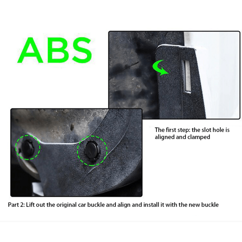 Schmutzfänger Mud Flaps für Tesla Model 3 und Y, Produktansicht2 Schmutzfänger für Tesla Model 3 und Y, Detailansicht3 Schmutzfänger für Tesla Model 3 und Y, weitere Perspektive4 Schmutzfänger-Set für Tesla Model 3 und Y, Lieferumfang, Detail 4