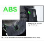 Schmutzfänger Mud Flaps für Tesla Model 3 und Y, Produktansicht2 Schmutzfänger für Tesla Model 3 und Y, Detailansicht3 Schmutzfänger für Tesla Model 3 und Y, weitere Perspektive4 Schmutzfänger-Set für Tesla Model 3 und Y, Lieferumfang, Detail 4