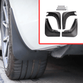 Schmutzfänger Mud Flaps für Tesla Model 3 und Y, Produktansicht2 Schmutzfänger für Tesla Model 3 und Y, Detailansicht3 Schmutzfänger für Tesla Model 3 und Y, weitere Perspektive4 Schmutzfänger-Set für Tesla Model 3 und Y, Lieferumfang, Detail 1