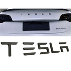 3D Buchstaben Tesla Schriftzug aus Aluminium, Detail 1