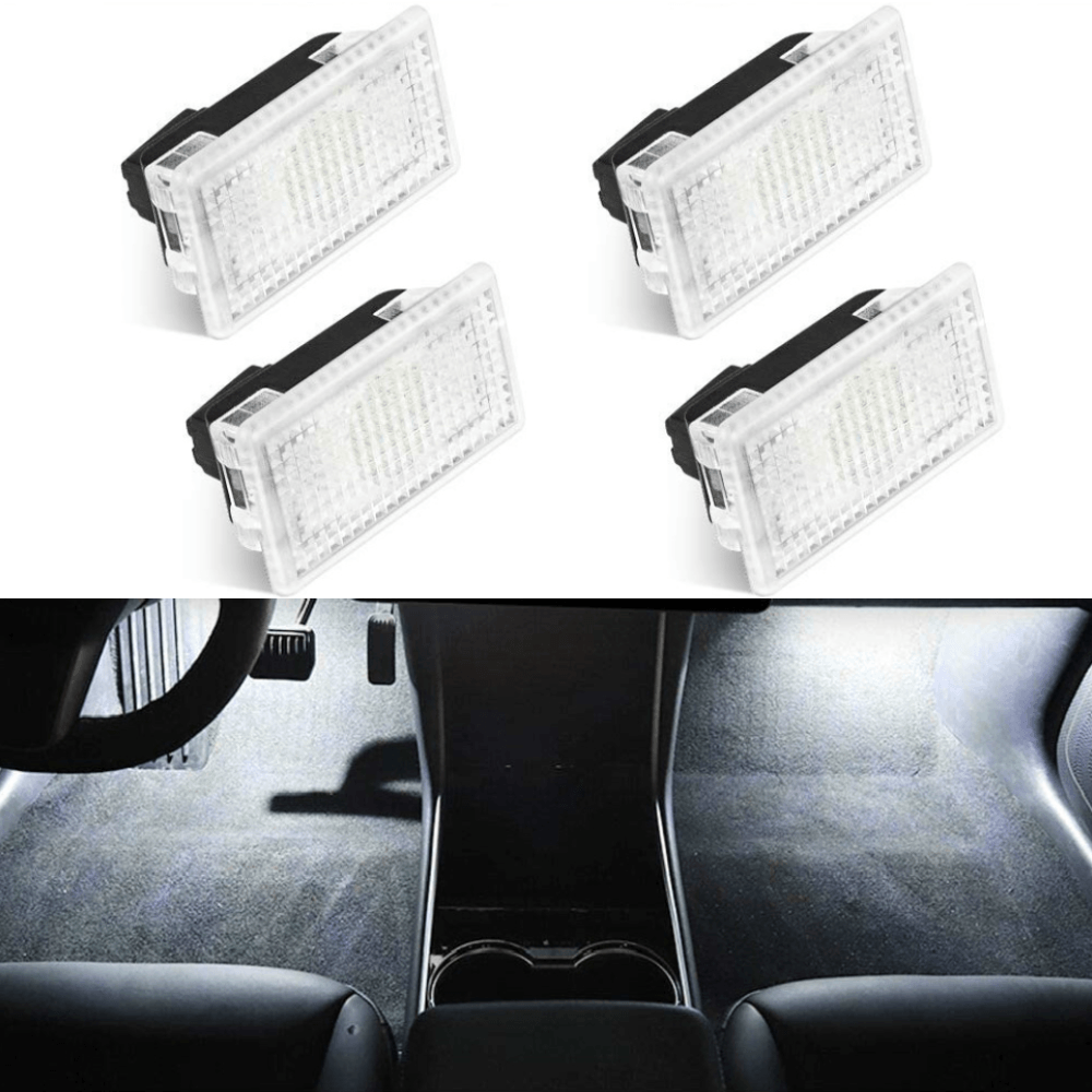 Ultra helle Innenraum-LED in Weiß für Tesla, im Fahrzeug verbaut
