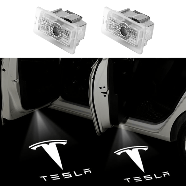 Willkommenslicht LED Projektor für Tesla – Logo, 2er Set